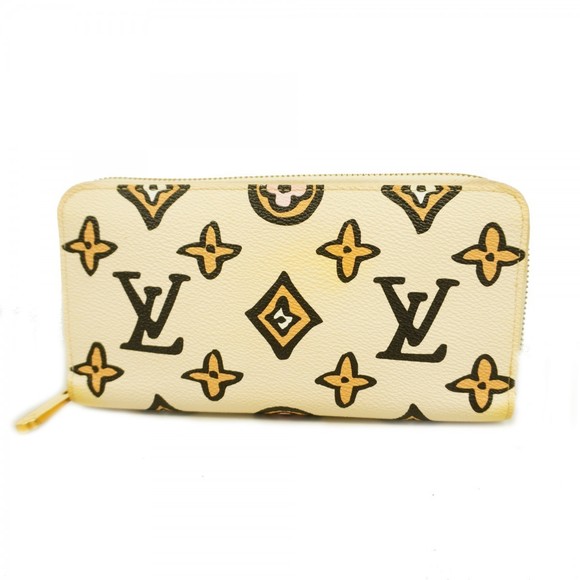 Louis Vuitton Creme Zippy Heart Wild Wallet - Picture 1 of 9